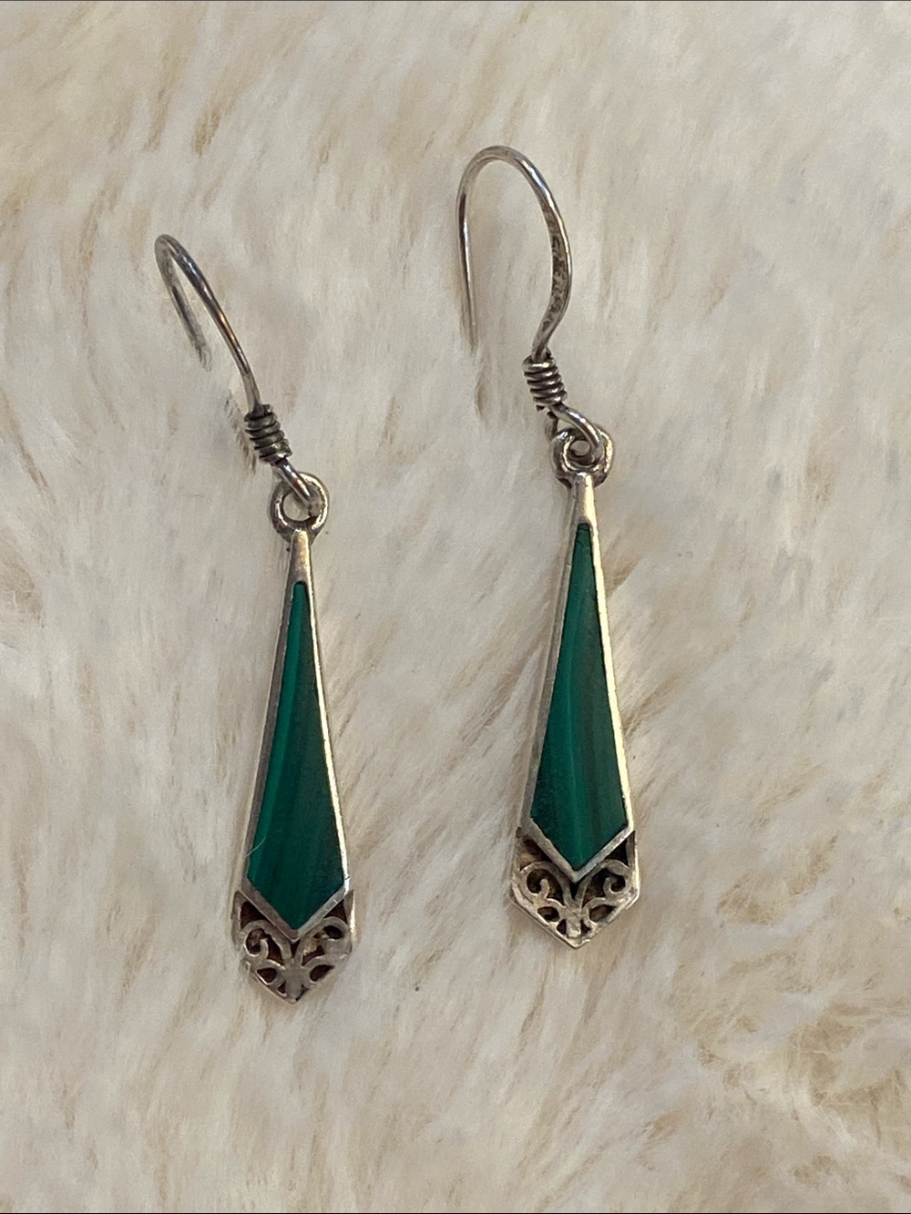 Malachite Earrings